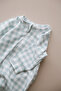 100% Organic Cotton Soft Plaid Mint Baby Sleeping Bag - 6