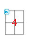 Label Laser Label 105X148.5 mm 100" Dm-1204