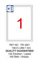 Diamond Label 199.6X289.1 mm A4 Laser Label 100 Pack Dm-1001