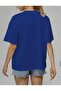 I'M Broken Printed Cotton Round Neck Cobalt Blue T-Shirt - 2