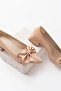 Camil Nude Bow (4cm) Pointed Toe Heeled Shoes - 3