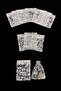 Silver Henna Cookie Engagement Gift Pouch 50 Pieces Size 9X12Cm, Wedding Wedding Bride Birth Mevlüt Circumcision - 3