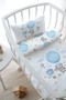 Mother's Side Crib Bedding Set (60X100) - for Baby Series - Blue Big Balloon Elephant - 3