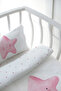 Park Bed Bedding Set (80X120) - Pure Baby Series - Fluffy Pink Star - 5