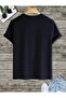 Fantastic Printed Cotton Combed Round Neck Navy Blue T-Shirt - 2