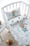 Mother's Side Crib Bedding Set (60X100) - for Baby Series - Salopetli Rabbit - 3