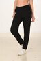 Women's Black Cotton Sweatpants 5610-S - 2