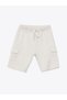 Lcw Kids Gray Crew Neck Printed Baby Boy T-Shirt and Shorts 2-Piece Set - 5