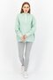 Women High Neck Solid Long Sleeve Sweater, Frosty Green - 2