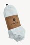 Set of 10 White Recycle Cotton Booties Socks