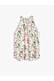 Floral Print Sleeveless Halter Neck Viscose Blouse - 3