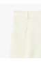 Crepe Fabric High Waist Palazzo Pants with Pockets - 5