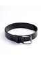 2-Pack Men's 100% Genuine Buffalo Leather Black Buckle Men's Jeans Belt 4.5 cm Black-Brown - 5