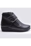 Women's Black 140 Orthopedic Sole Velcro Black Mother Boots Women's Boots Boots - 5