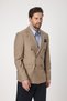 Fatuse Men's Beige Double Breasted 6 Pieces Metal Button 4 Season Blazer Jacket - 4