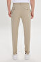Men's Light Khaki Slim Fit Slim Fit Elastic Waist Side Pocket Casual Pants - 6