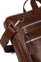 Men's Brown Genuine Leather Briefcase Laptop Bag Brown (En: 38cm Size:26Cm) - 5