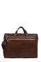 Men's Brown Genuine Leather Briefcase Laptop Bag Brown (En: 38cm Size:26Cm) - 3