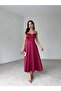 Wexler Midi Dress 9046 - Burgundy - 2