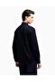 Men's Long Sleeve Regular Shirt Collar Casual Navy Blue Shirt Em 001537   Af10017-Fb229 - 3