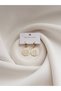 Flower Motif Round Earrings - Steel Earrings - Flower Motif Round Earrings - 2