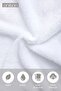 Pack of 50 White Hand Towels - 50X90 Cm, 225 Gr, 100% Cotton, Spa and Hotel Towels - 3