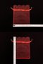 Red Organza Sheer Tulle Pouch 50Pcs Measure 12X16Cm , Henna Cookie Nuts Gold Jewelry Promise Gift - 6