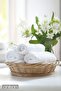 Pack of 50 White Hand Towels - 50X90 Cm, 225 Gr, 100% Cotton, Spa and Hotel Towels - 6