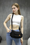 Women's Canvas Fabric Crossbody and Baguette Bag - 4