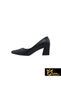 Women's Black Genuine Leather Shoes 505321065 -1 - 2