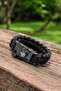 Outdoor Black Survival Paracord Bracelet