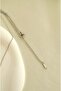 Two Rows Steel Long Necklace Low-Cut Necklace with Thin Chain Mini Stone Detail - 5