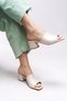 Wolrithe Women's Heeled Slippers 0012125 Skin Color - 3