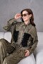 Women's Pocket Detailed Jacquard Shirt Double Set - 5