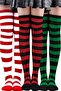 Women's Thick Stripe 3-Piece Knee High Socks - 2