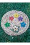 10 mm - Natural Wood Colored Star Keychain - 6
