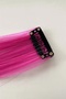Artificial Synthetic Hair with Snap Fasteners 50 Cm Pink - 2