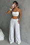 Women's Gray Label Detailed Two Thread Wide Leg Sweatpants - 6