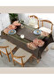 Brown Rose Living Room Tablecloth - 2