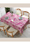 Pink Floral Kitchen Dining Tablecloth Living Room Table Cover - 2