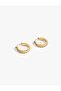 Hoop Earrings Twist Three Rows - 2