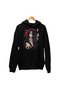 Unisex Itachi Uchiha Printed Hooded Sweatshirt, Oversize Naruto Anime Themed Hoodie