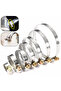 5pcs 60-80mm 5/10pcs Pipe Clamps Stainless Steel Hose Clips Car Fuel Hose Pipe Clamps Worm Drive Dur - 7