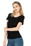 Özkan 26976 Women's Premium Soft Comfortable Fabric Viscose Crew Neck Short Sleeve Knitted T-Shirt - 4
