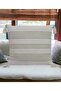 Buldan Woven Tasseled Bohemian Design 100% Cotton 45X45Cm Throw Pillow Cover Cream - 2