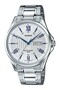 Silver Color Men's Wrist Watch with Numerals Blue Cord