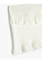 Mini Skirt with Layered Texture and Elastic Waist - 3