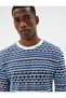 Cotton Blend Texture Oversize T-Shirt - Translucent, Short Sleeve, Crew Neck