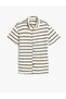 Openwork Shirt Short Sleeve Buttoned