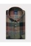 Men's Winter Slim Fit Double Pocket Cover Green Shirt 2417Y